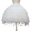 White crinoline underskirt with hoop, short length, 2 pcs 1
