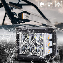 LED Strobe Pods Flood/Spot Combo 36W Amber/White