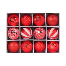 Christmas Balls Decorations Red Painted 2.36 Inch