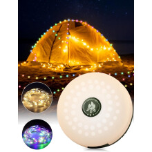 Tent Lamp 3-in-1 8 Modes IPX4 Rechargeable RGB Warm Light