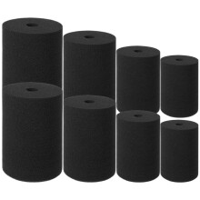 Elastic Sponges for Cup Turner Black 8 Pcs