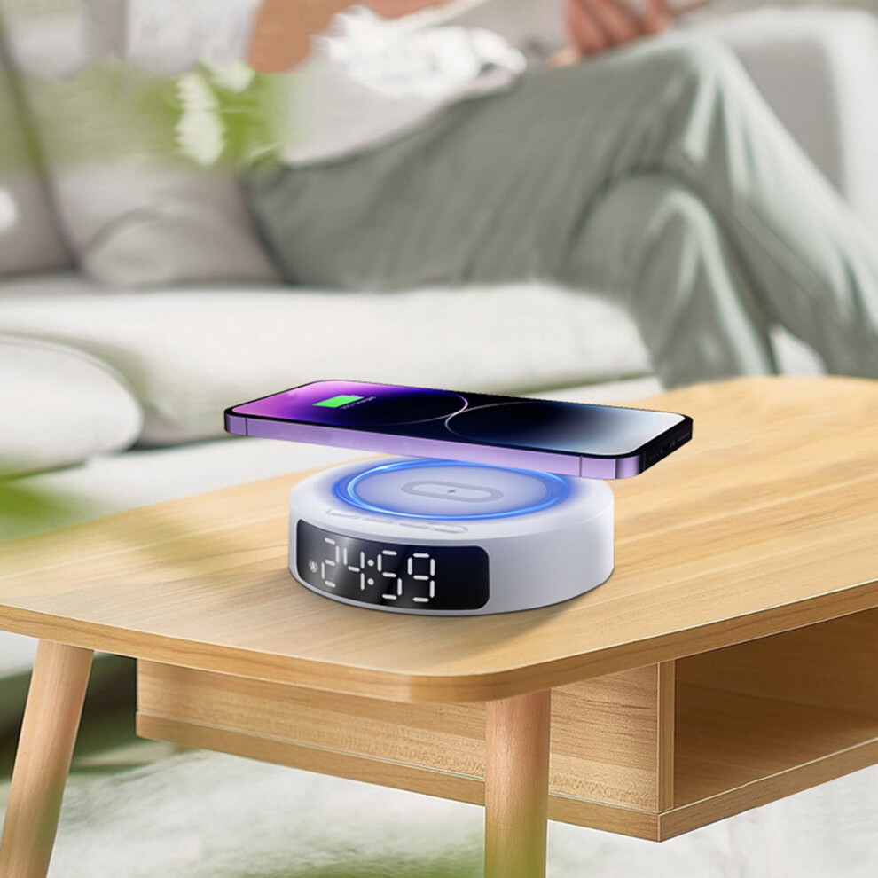 Wireless Charging Alarm Clock 15W Fast Charger 9097180166887
