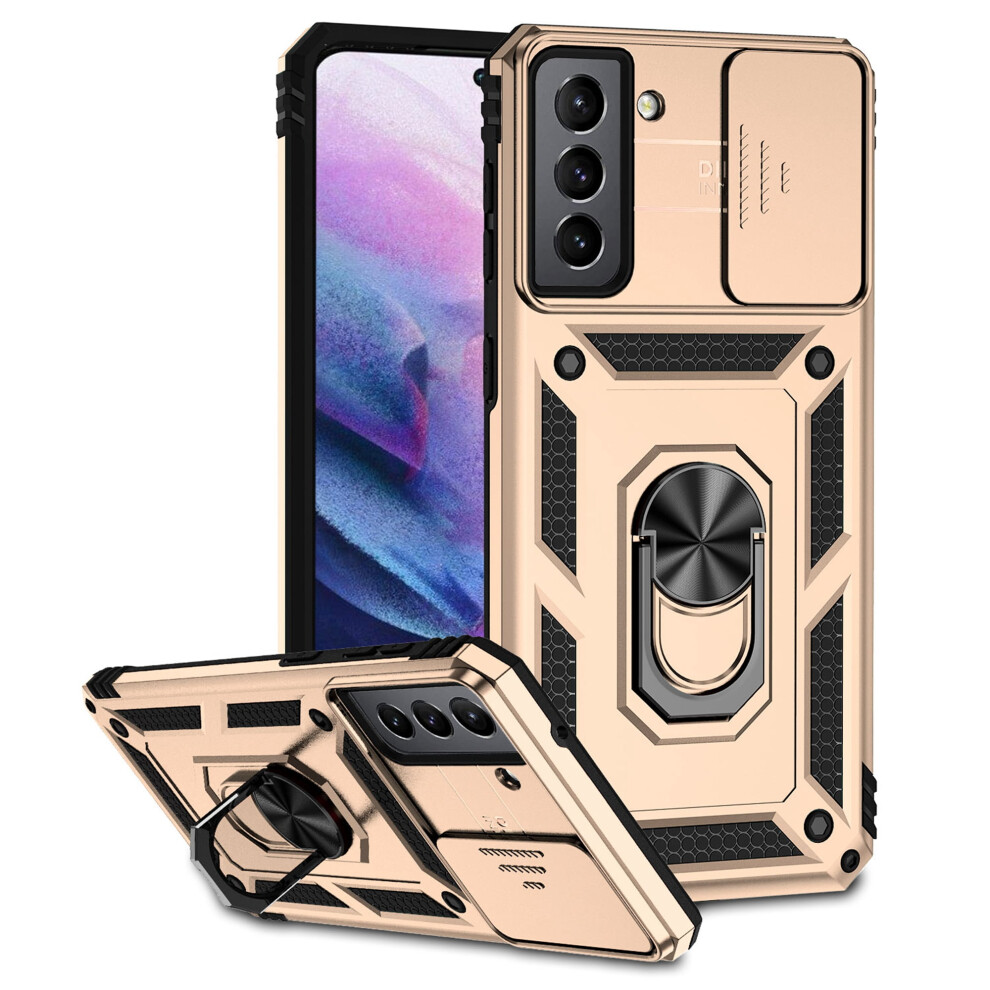 Galaxy S22 Case Shockproof Rugged Hybrid With Ring Holder 9132278385167
