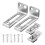 Bi-Fold Door Hardware Set with Top/Bottom Pivots Brackets 1