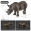 Set di 12 peluche di animali selvatici 1