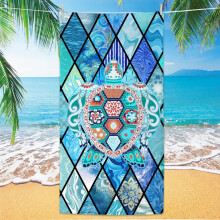 Beach towel double-sided velvet ultra-fine fiber