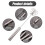 Stainless Steel Semi-Automatic Whisk 3pcs 8