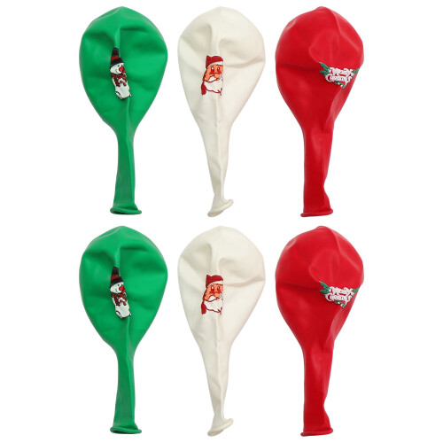 Round Latex Balloons Christmas Style 30 pcs