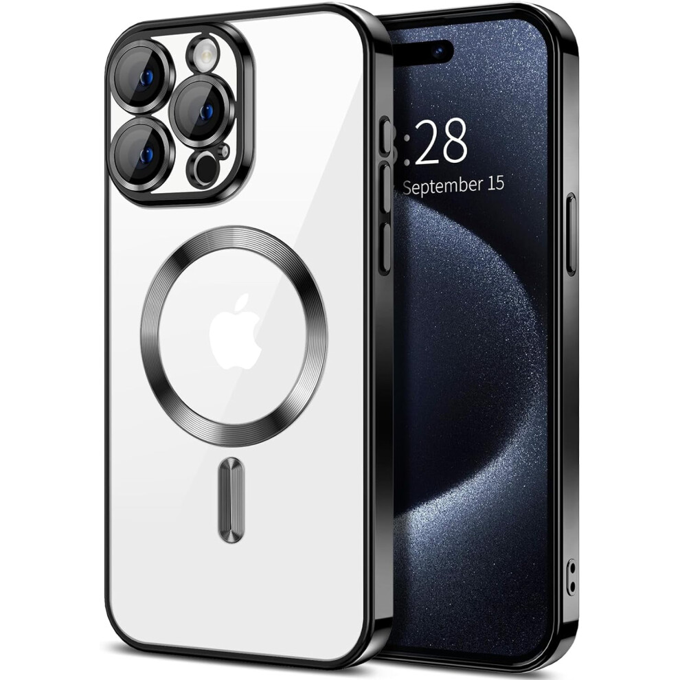 Magnetic Clear Case For Iphone 15 Pro Max Slim Anti-Drop 9132278385372