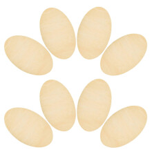 Wood Plaque Sign Beige Boxwood 8 pcs