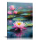 Pink Lotus Canvas Wall Art 12x16in 1