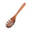 Wooden Pasta Server with Long Handle and Teeth 1