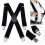 Men's suspenders elastic adjustable 50mm wide 1