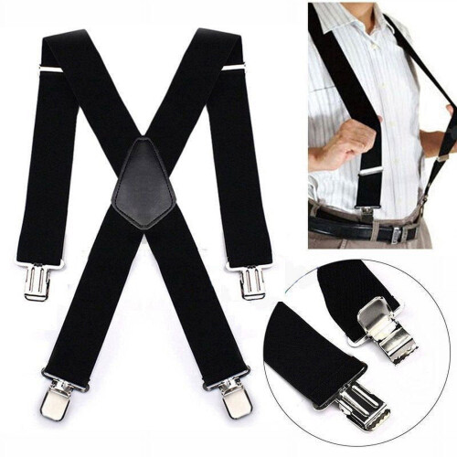Men's suspenders elastic adjustable 50mm wide