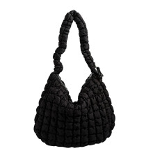 Dámska crossbody kabelka jednofarebná prešívaná veľká kapacita
