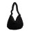 Bolsa transversal feminina de cor sólida, acolchoada e com grande capacidade. 1