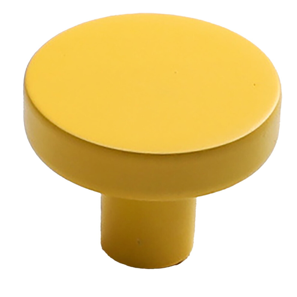 Solid Cabinet Knobs Round Gold 12 pcs