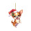 Christmas Tree Dog Ornament 3.14 inch Red Hat 1