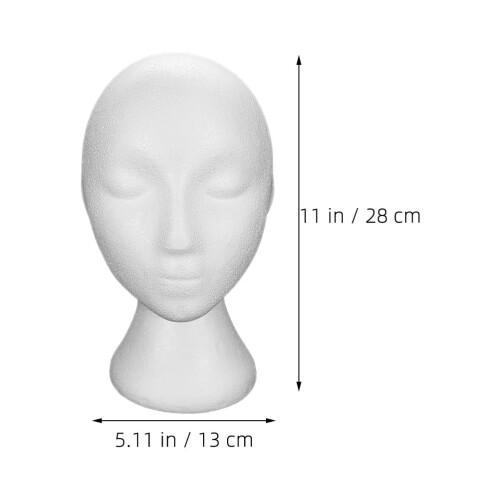 Hat display rack foam mannequin head 1 piece 1