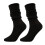 Men's Wool Thermal Socks Black Medium High Tube One Size 1
