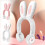 Auriculares Bluetooth con orejas de conejo y diadema de peluche. 1