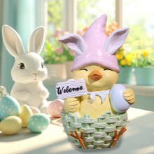 Easter resin chicken doll decoration 1 piece