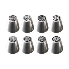Stainless Steel Cake Embosser Piping Nozzle Set 6 pcs