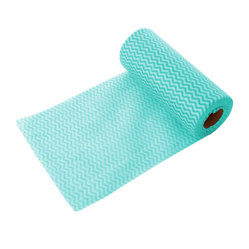 Microfiber Cleaning Cloth Roll Green 7.48x7.48 Inch
