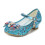 Mädchen-Mary-Jane-Schuhe, blau, Größe 13-13,5 1