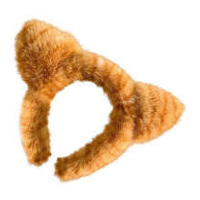 Cerchietto per capelli morbido con orecchie da gatto in peluche