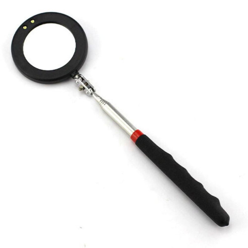 Telescoping Inspection Mirror with LED Light for Vehicle