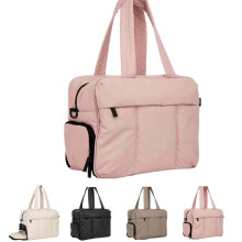 Gesteppte Reisetasche für Damen, Beige