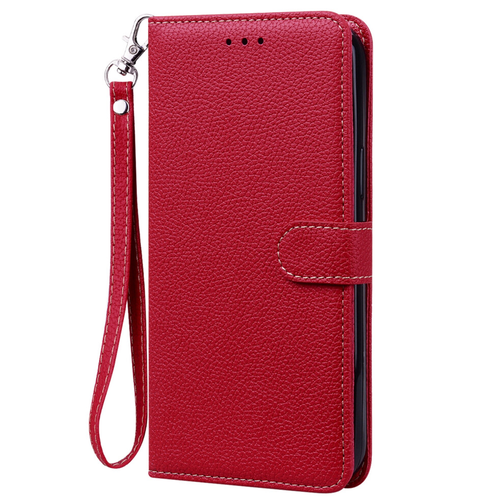 Tech Circle Iphone 11 Wallet Case Pu Leather Folio With Red 9132278383170