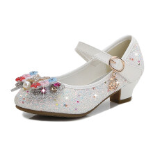 Girls' Mary Jane Dress Shoes White Size 9-9.5 Years