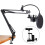 Metal Desk Clamp Microphone Bracket Base 2 pcs 1