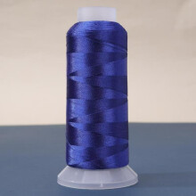 Ice Silk Fringe Thread 150D/2-ply 0.2mm 1900m Sapphire Blue