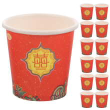 Vasos de papel estilo chino, colores surtidos, 100 unidades, 1,77 x 1,77