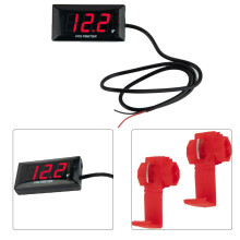 DC 12V LED digital voltmeter display red