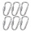 Heavy Duty Auto-Locking Carabiner 6 Pack 1