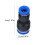 Black Plastic Airline Fittings Adapter 10 pcs 2