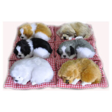 Slapend puppyhondje met geluid, wit