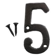 3 Inch Cast Iron House Numbers and Letters 5