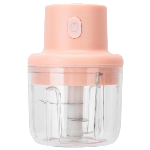 Electric Food Processor Pink 250ml USB Charging