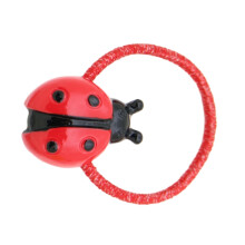 Ladybird-shaped hair clip for women and girls, red,