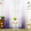 Purple Gradient Tulle Door Scarf Curtain Panel 1 Piece 1