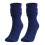 Men's Wool Thermal Socks Navy Medium High Tube Bubble 1