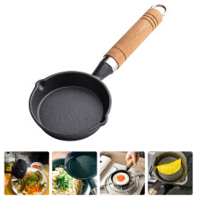 Cast Iron Egg Frying Pan Nonstick Black 1 Piece