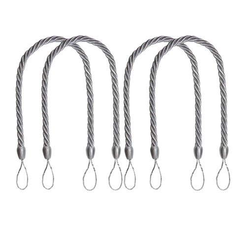 Handwoven Boho Cotton Rope Curtain Tiebacks Pack of 4
