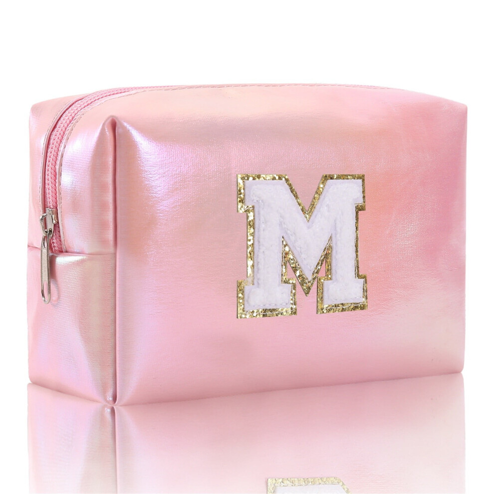 Embroidered Makeup Bag Alphabet Monogram 1 Pc