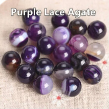 Purple Lace Agate Round Loose Beads 4mm (50 pcs)